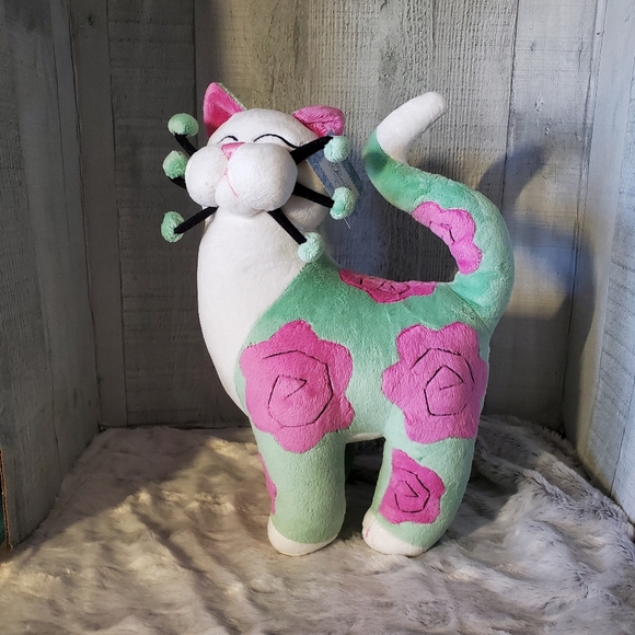 Amy Lacombe WhimsyClay Plush Cat Flora NWT - Picture 2 of 8